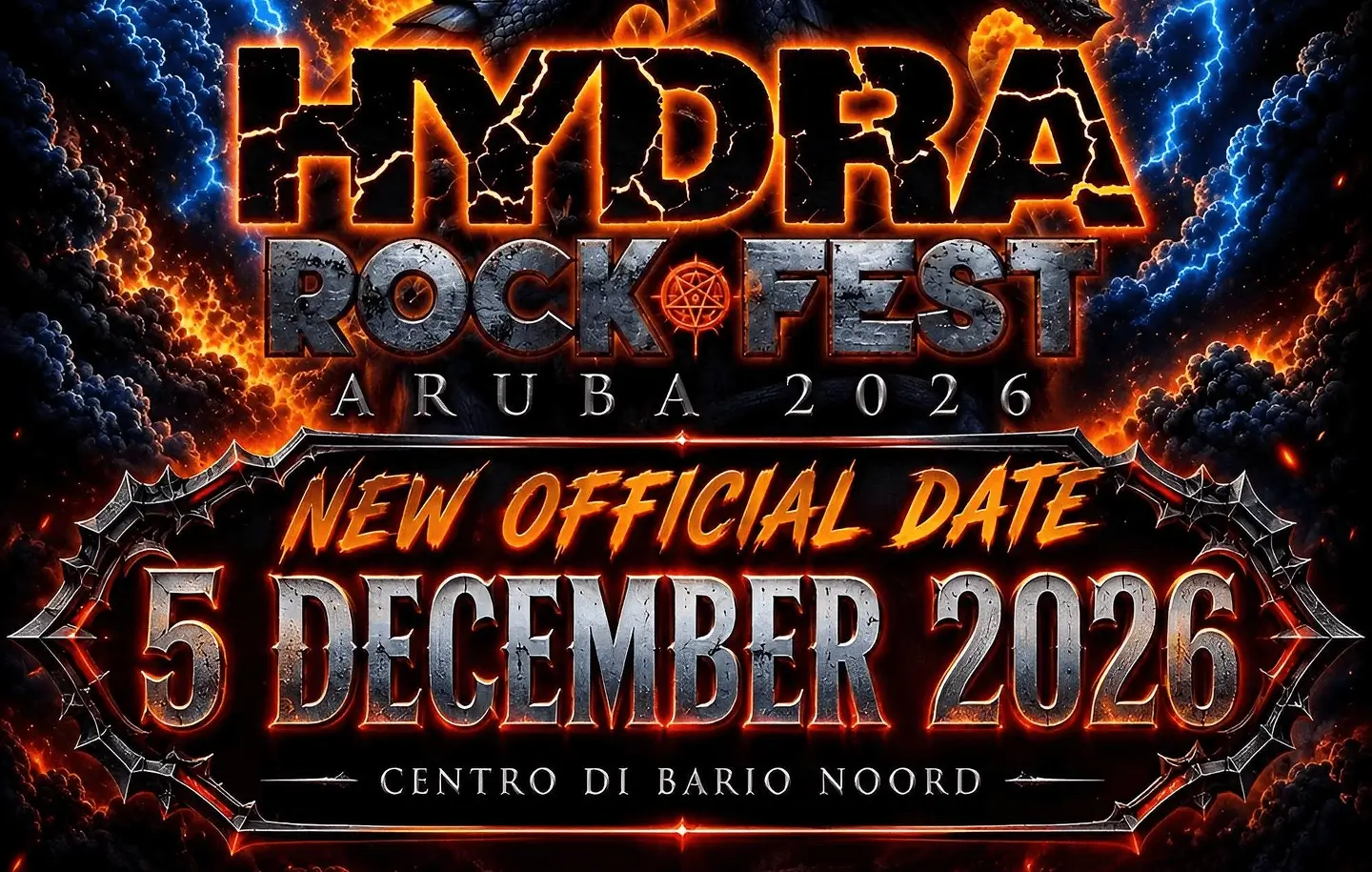 Hydra Rock Fest Aruba - 2026 NEW DATE