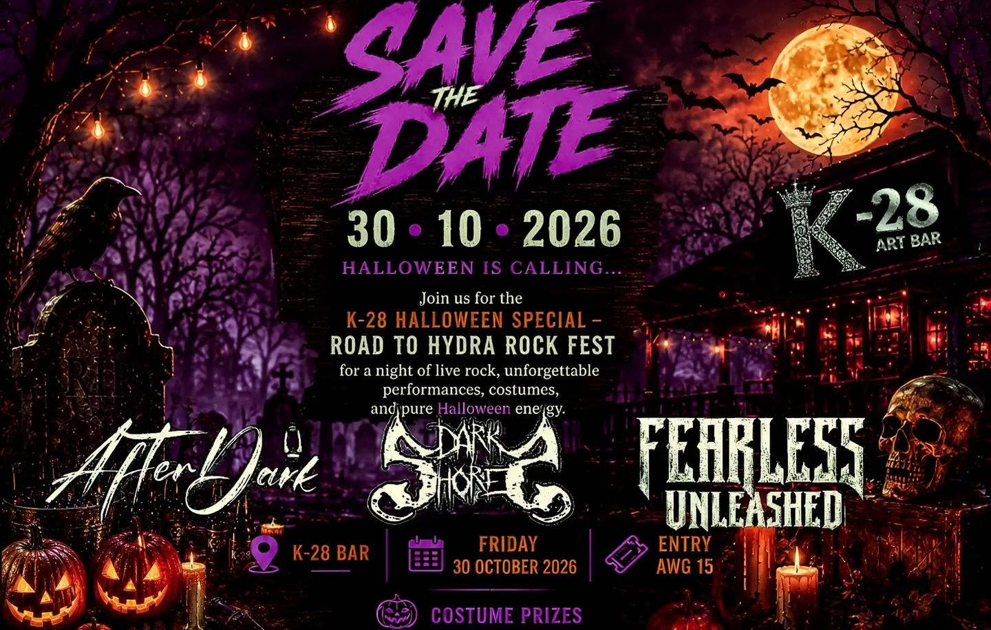 Road To HYDRA ROCK FEST Halloween Party 2026